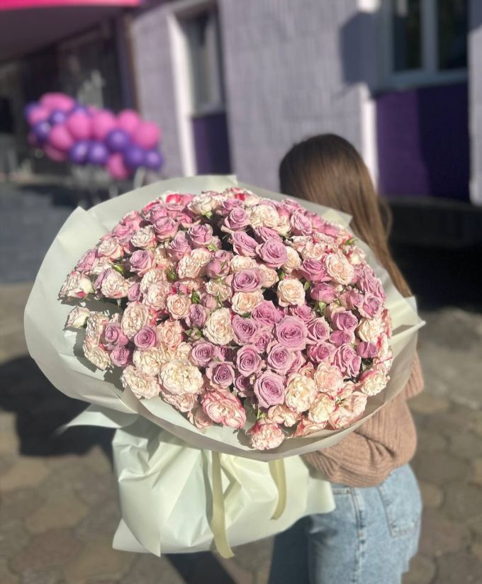 45 кущових троянд мікс Рефлекс та Лейла